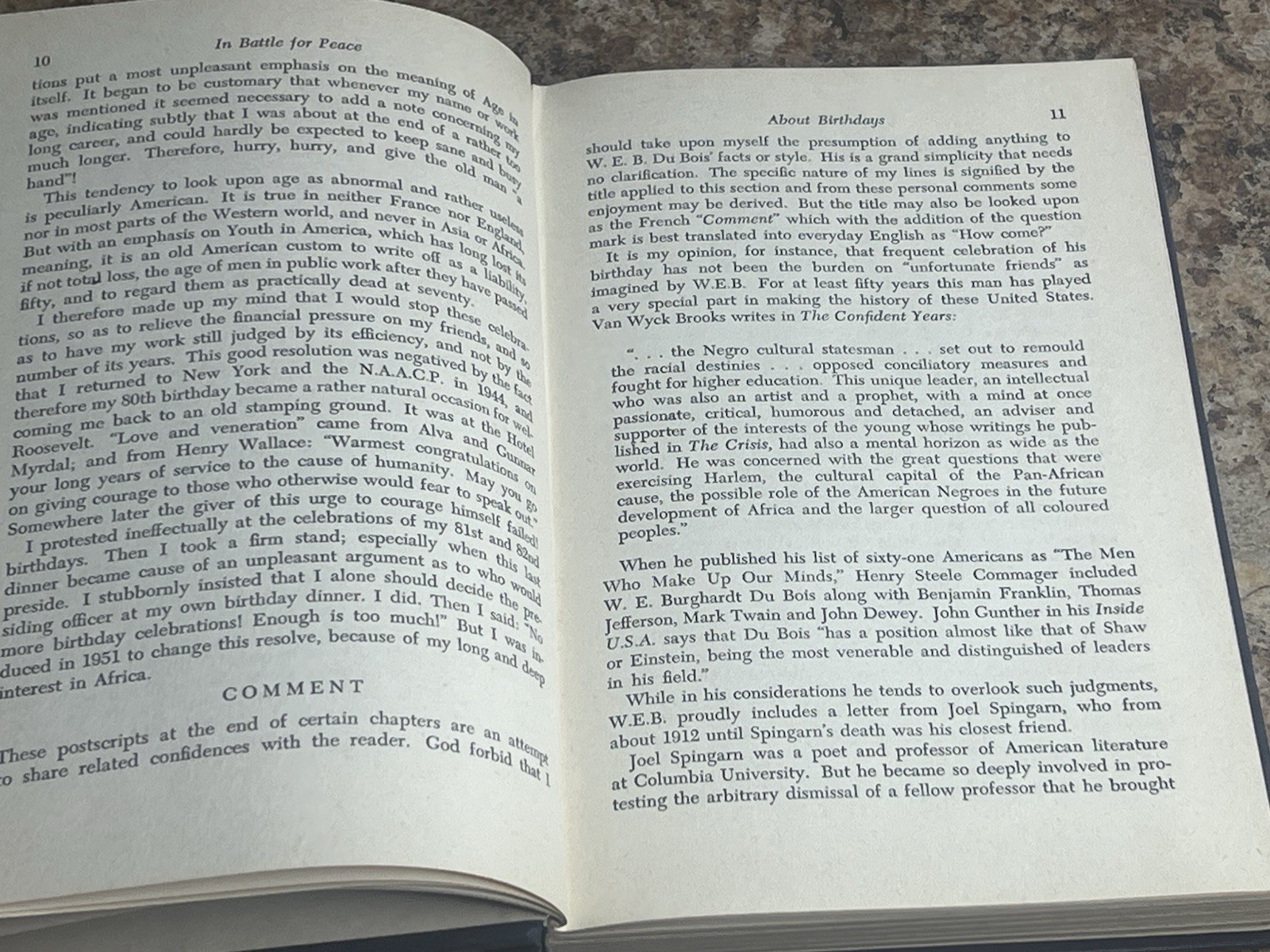 In Battle for Peace by W. E. B. Du Bois – RARE FIRST EDITION First Print HC