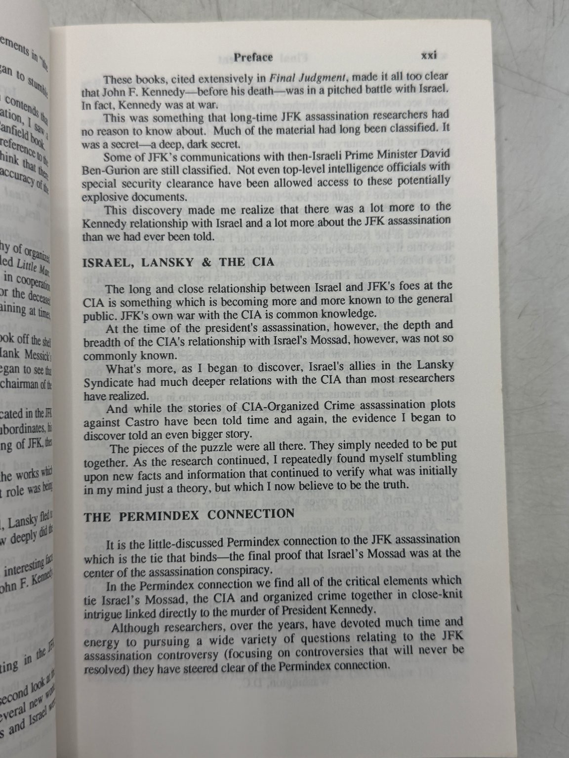 Final Judgment Michael Collins Piper 1995 Third Edition JFK Assassination