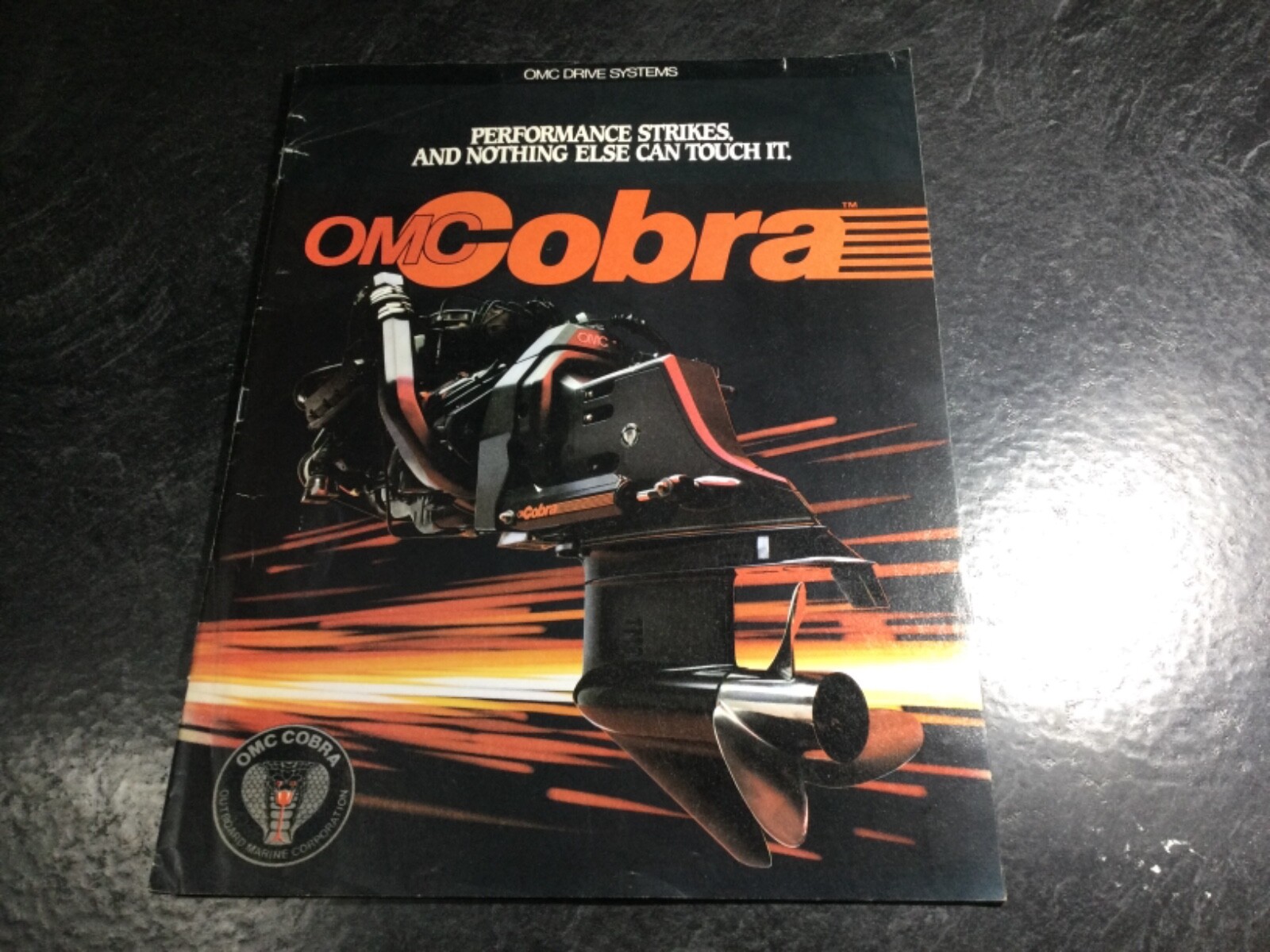 1985 OMC Cobra Stern drive Brochure Catalog 2.5L 3.0L 4.3L 5.0L 5.7L V8 4 cyl V6