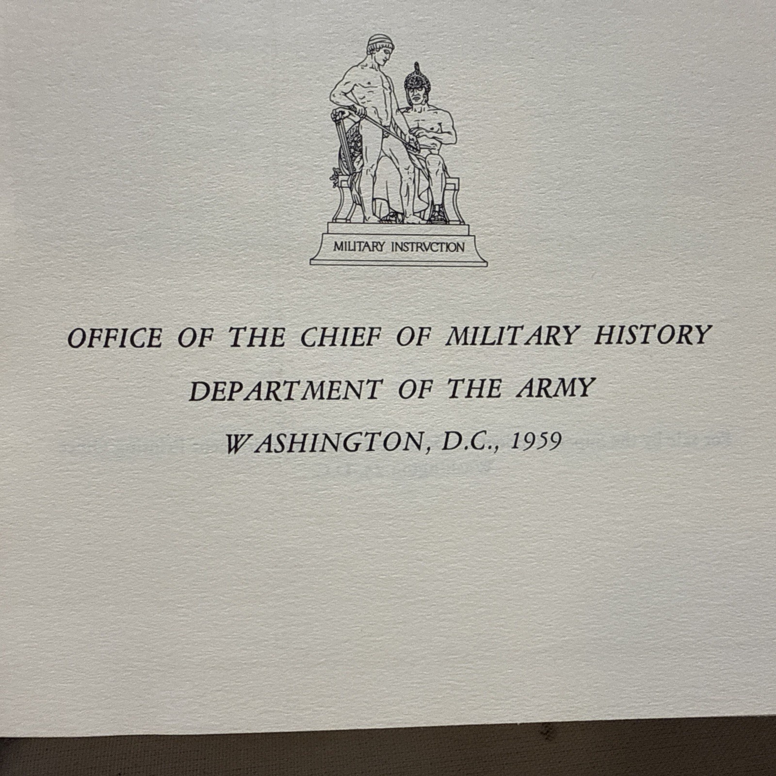U.S. Army World War II (Green 1950’s HC Book)Technical Services:Chemical Warfare