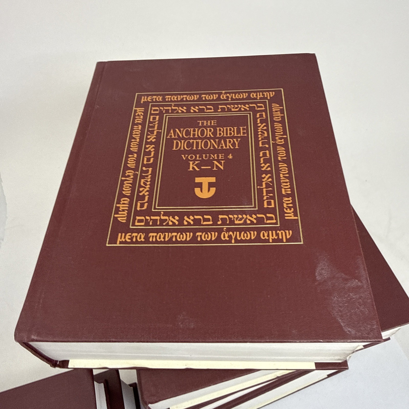 The Anchor Bible Dictionary – 6 Volume Set Hardcover 1992 Doubleday Burgundy