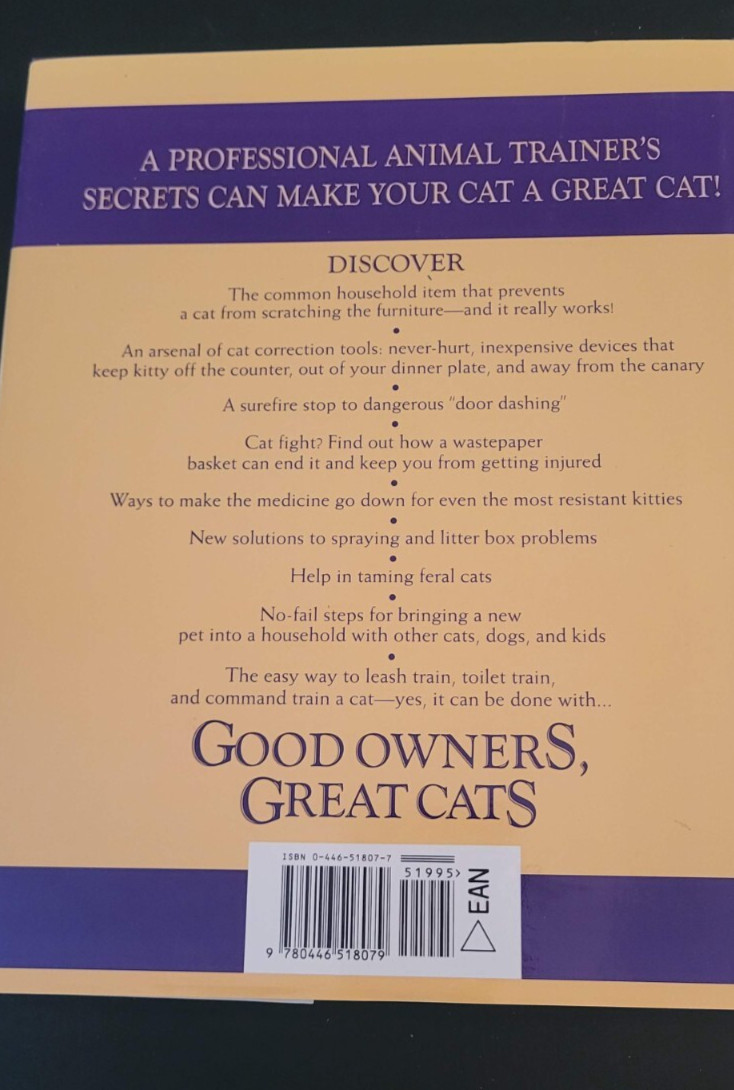 Lot 4 assorted cat care books