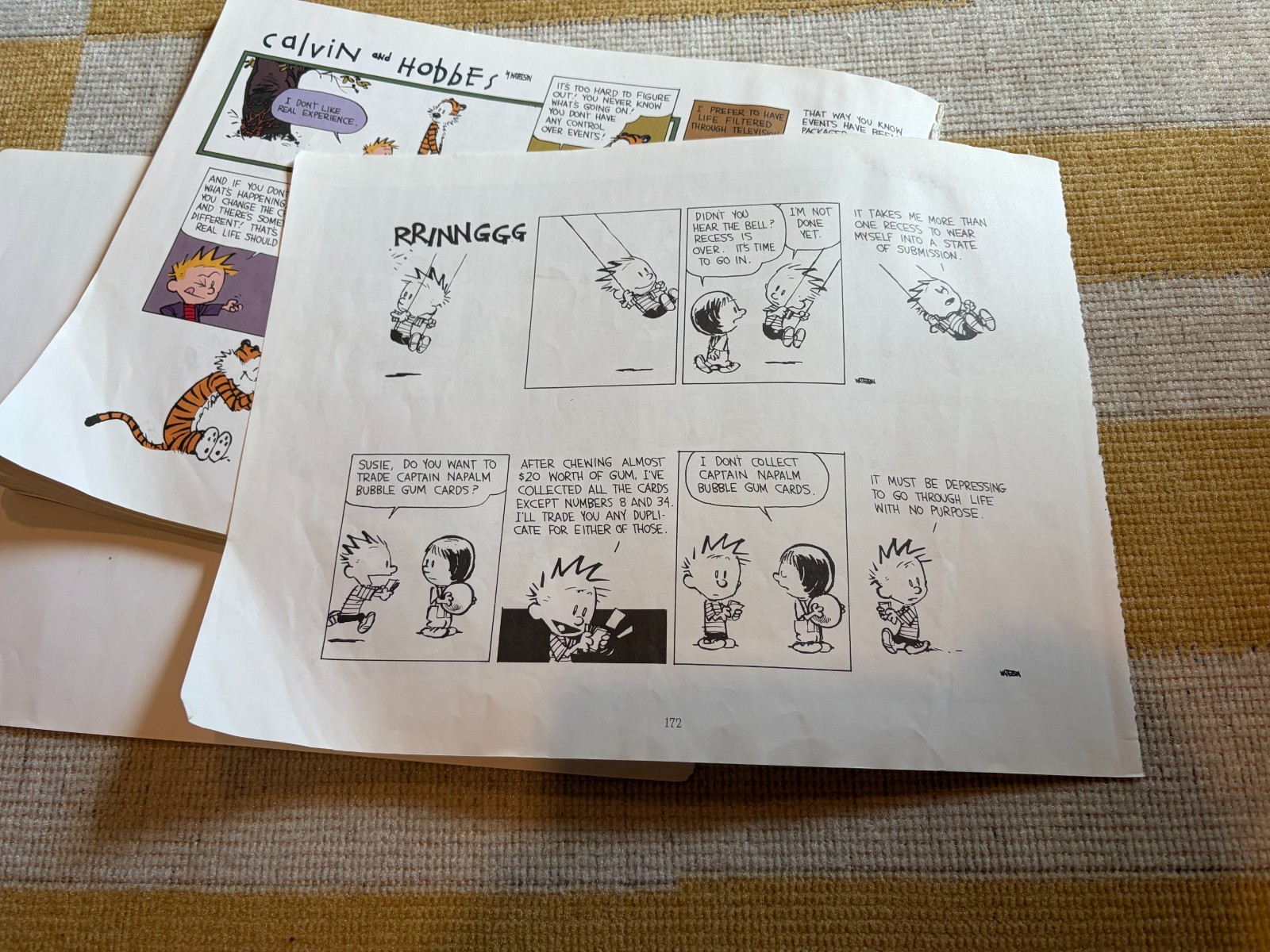 Calvin and Hobbes The Days Are Just Packed (INCOMPLETE BOOK, READ DESCRIPTION)