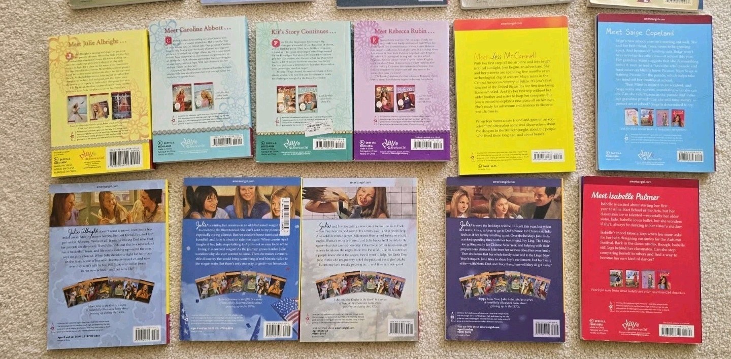 American Girl Paperback Books Various Characters Titles (Lot Of 21)