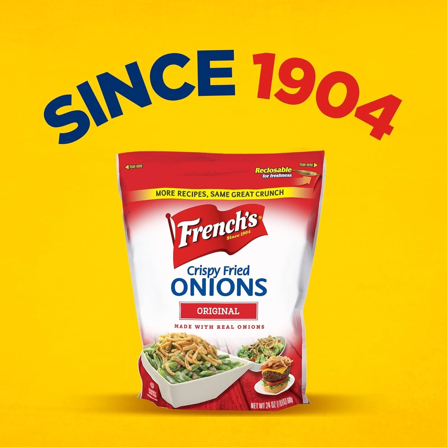 French’s Crispy Onions – 24 oz Bag for Green Bean Casseroles