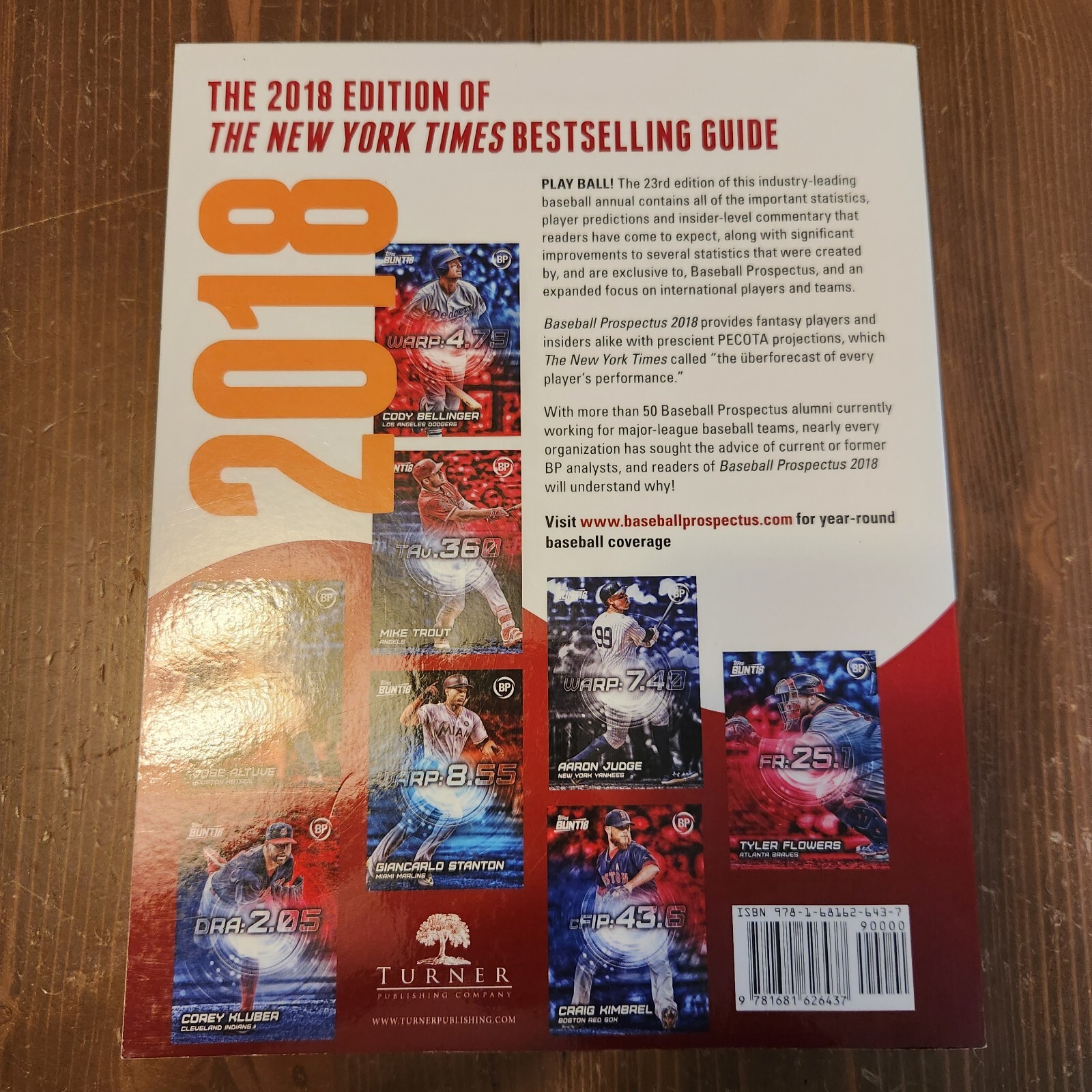 Baseball Prospectus 2018 Joey Votto Cover Thick Guide Book 594 Pages Collectible