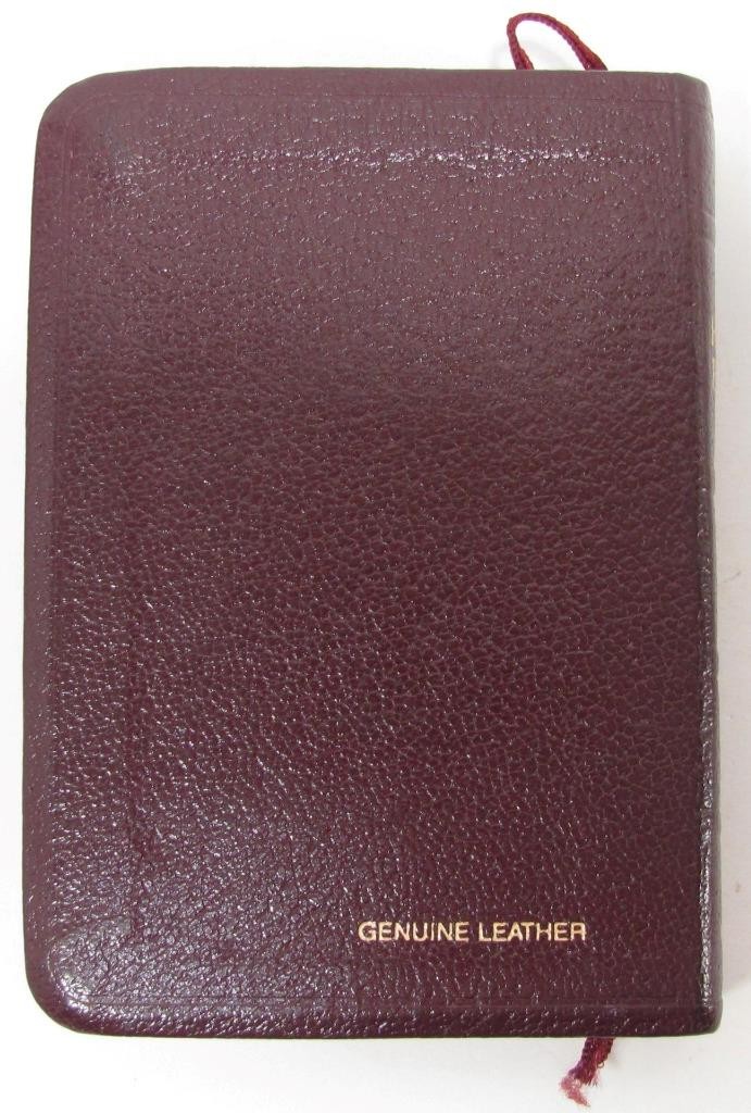 Nelson KJV The Smallest Holy Bible 104BG Burgundy Genuine Leather Box Magnifier