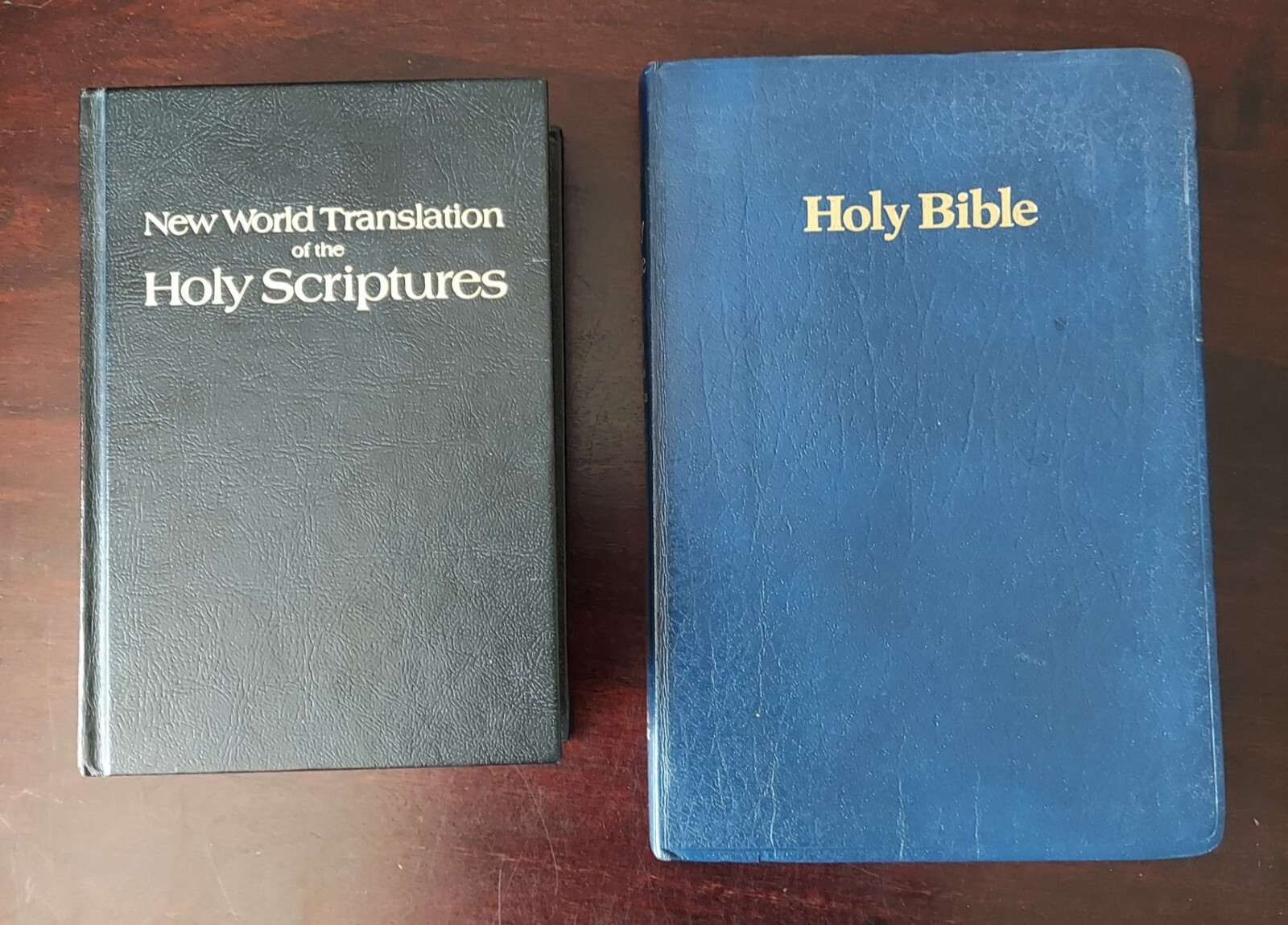Lot Of 2 Holy Bibles – Versions: New World Translation Watchtower & King James