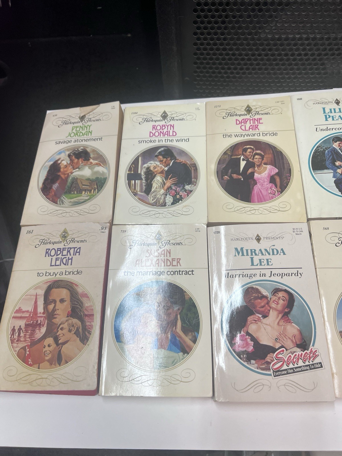 Vintage Harlequin Presents Romance Novel Lot Of 48 Books from the 1970s-1980s
