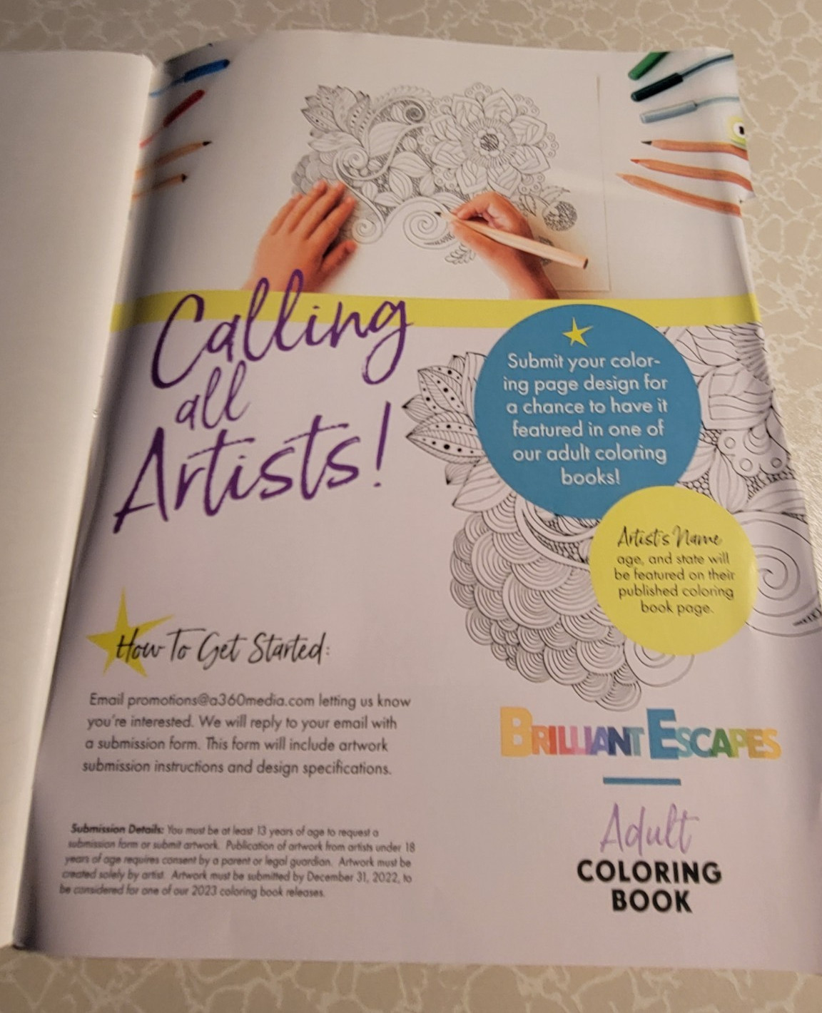 MYTHICAL CREATURES & MORE – ADULT COLORING BOOK – 48 Pages – Brilliant Escapes