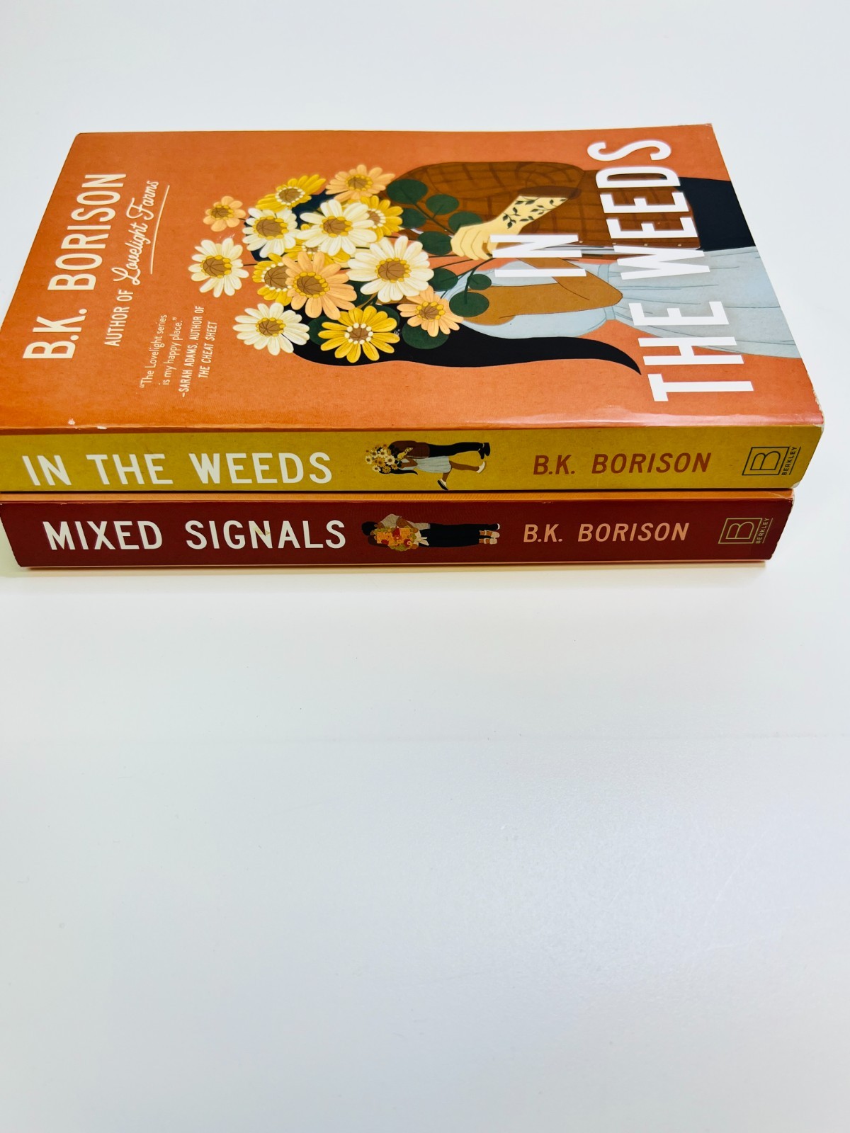 B. K. Borison Lot x 2 In the Weeds & Mixed Signals Paperbacks