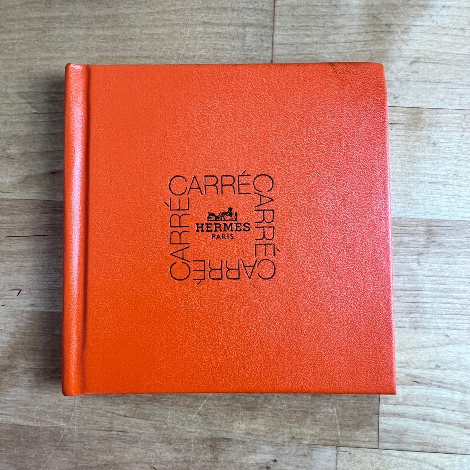 Hermes Book Carre Scarf Guide Orange Illustrated 1998 1st Edition Mini Hardcover