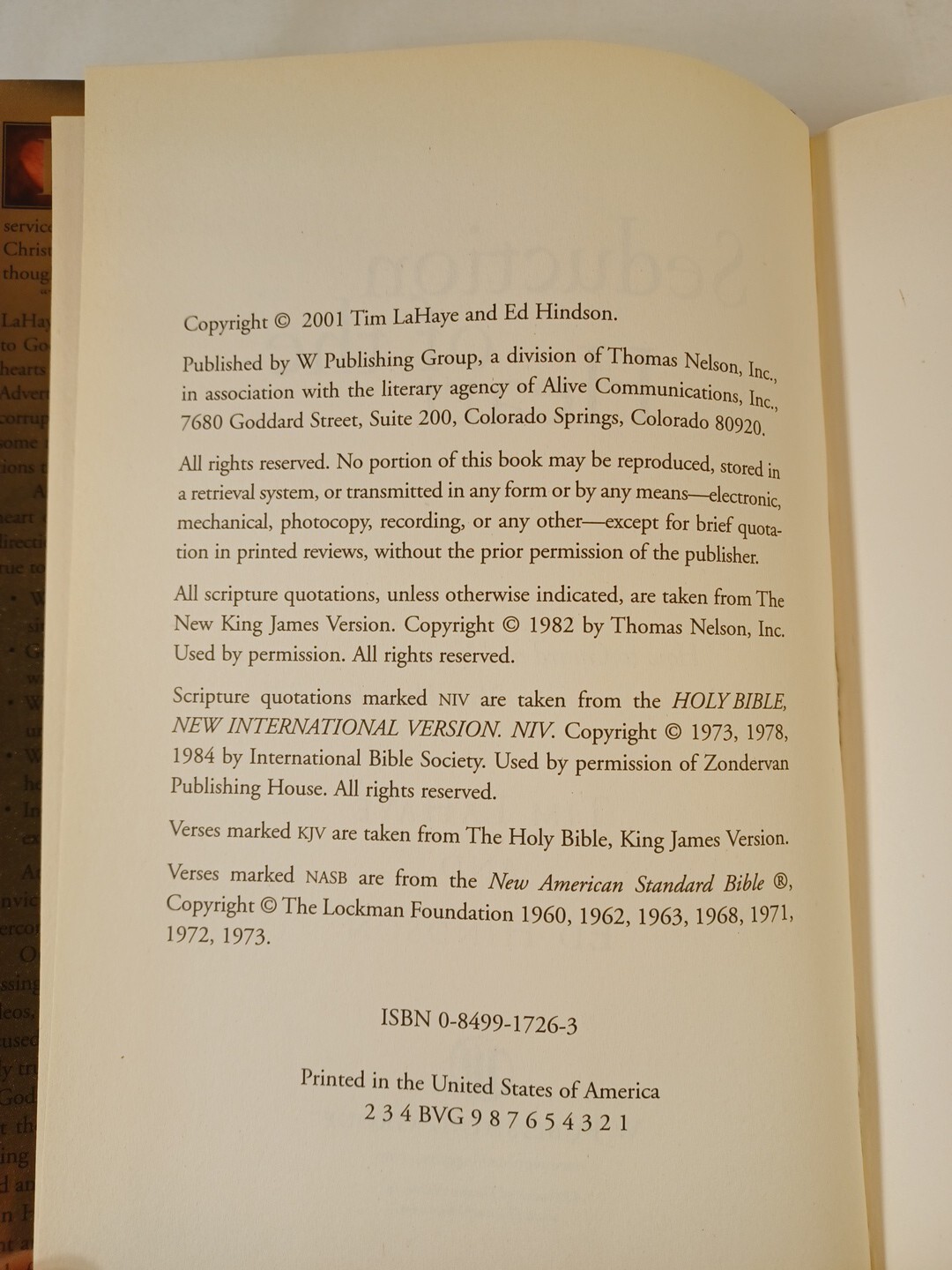 Seduction Of The Heart – Tim LaHaye & Ed Hindson Book