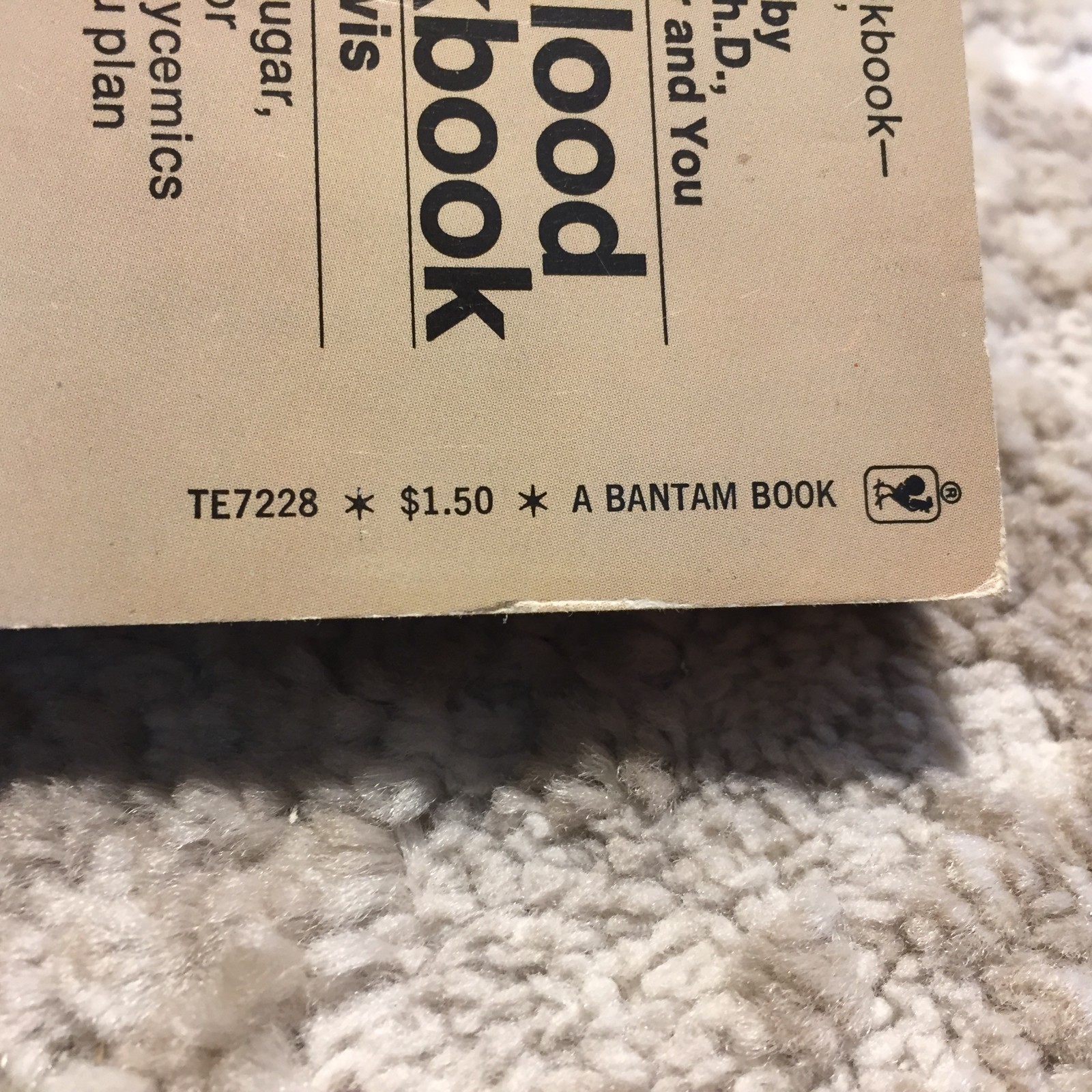 The Low Blood Sugar Cookbook Francyne Davis 1974 Bantam Books Cooking