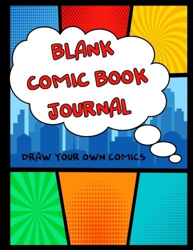BLANK COMIC BOOK JOURNAL: DRAW YOUR OWN COMICS By Ash Schmitt **BRAND NEW**