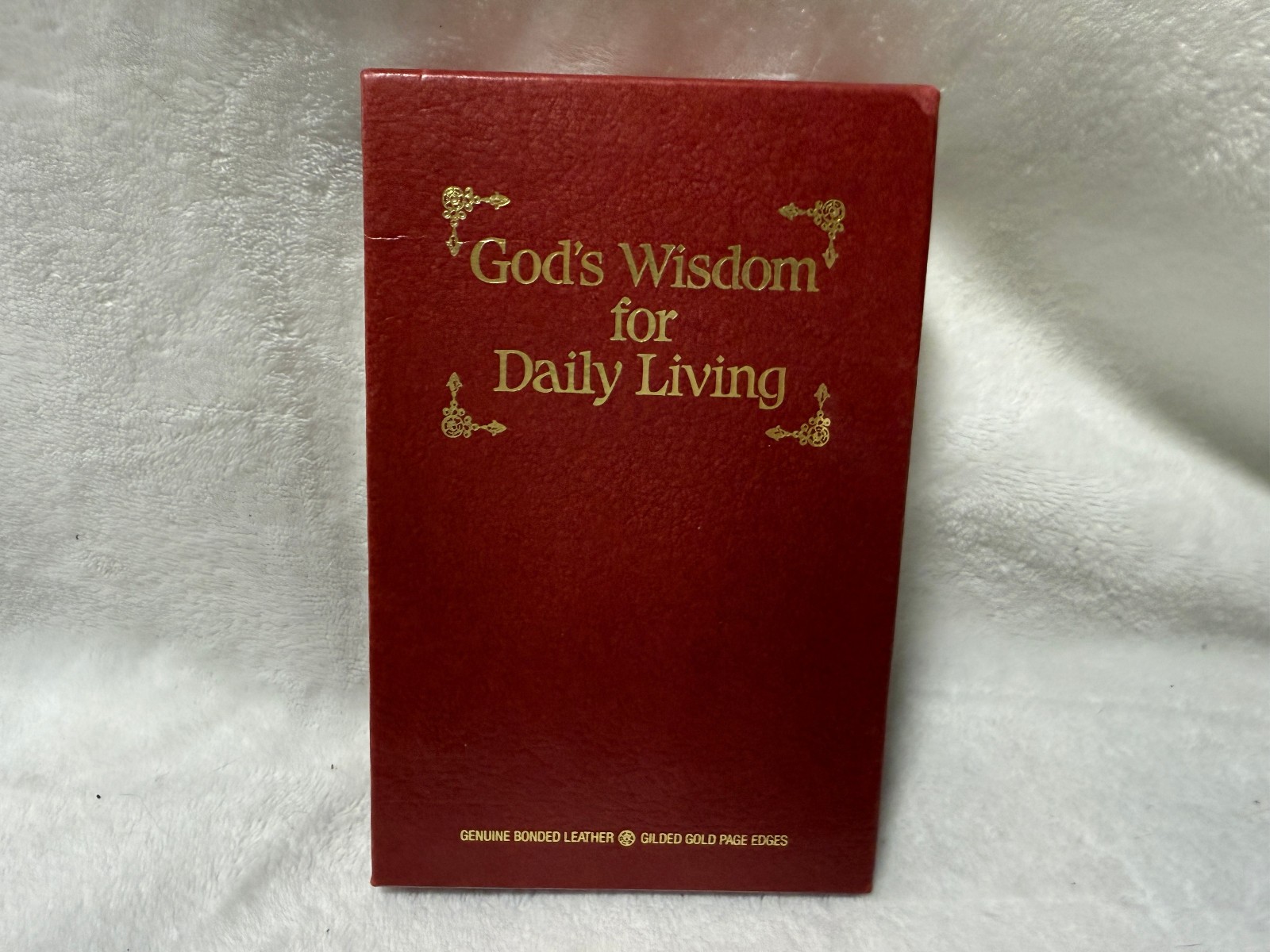 GOD’S WISDOM FOR DAILY LIVING 3 BOOK BOX SET BONDED LEATHER GILDED GOLD EDGES