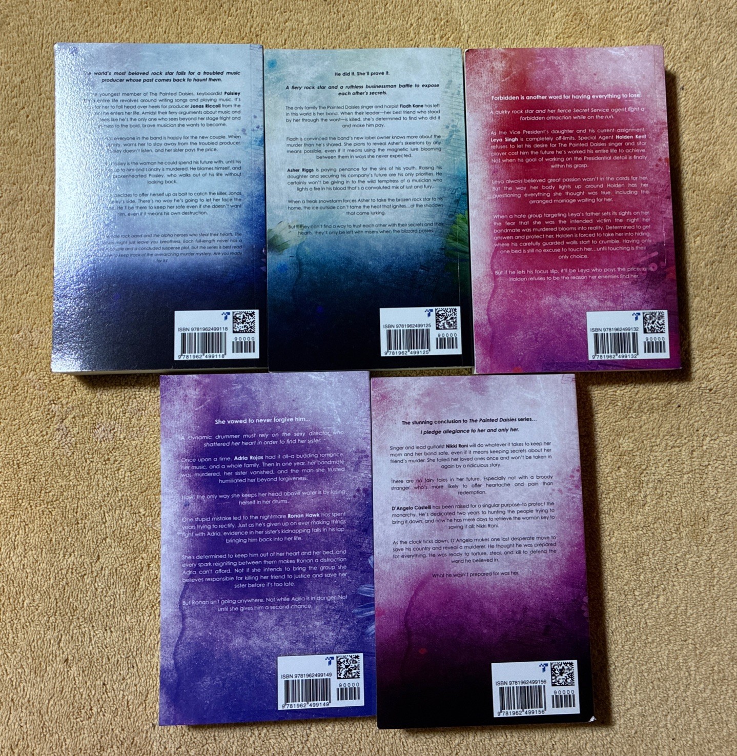The Painted Daisies Series (1-5) By LJ Evans (5 Books) TPB