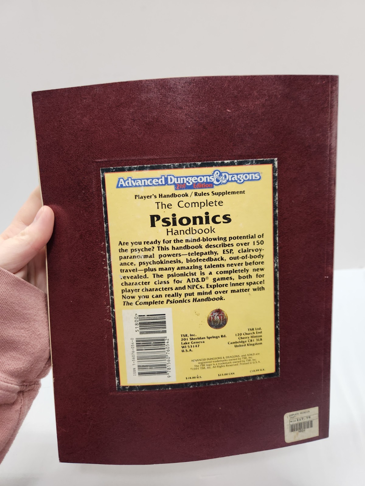 AD&D 2nd Ed: The Complete Psionics Handbook 2e