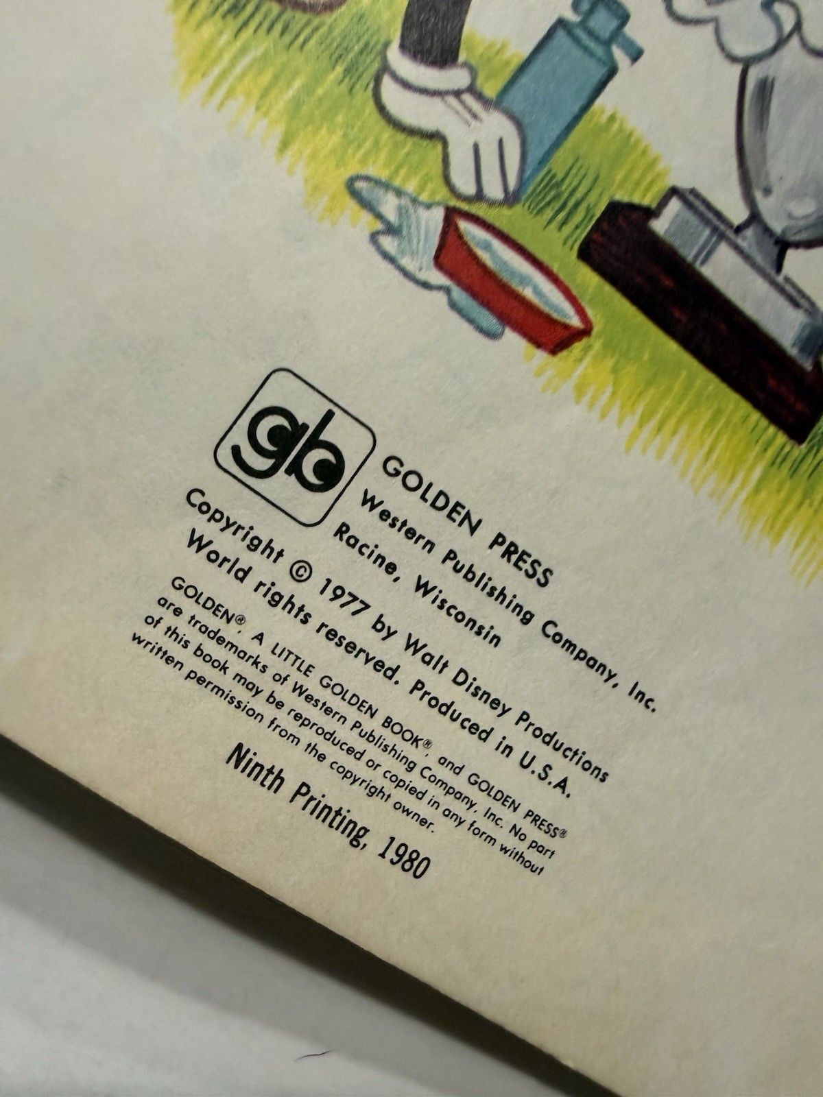 Walt Disney Mickey Mouse Best-Neighbor Contest Little Golden Book 1980 VTG