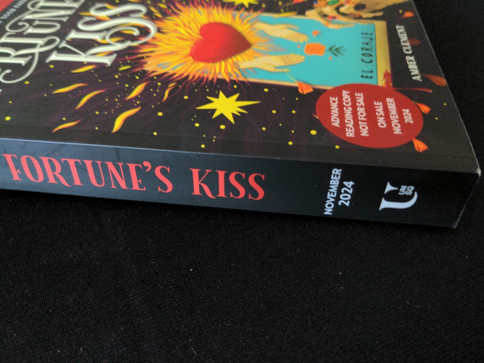 Uncorrected Proof -Fortune’s Kiss by Amber Clement PB ARC