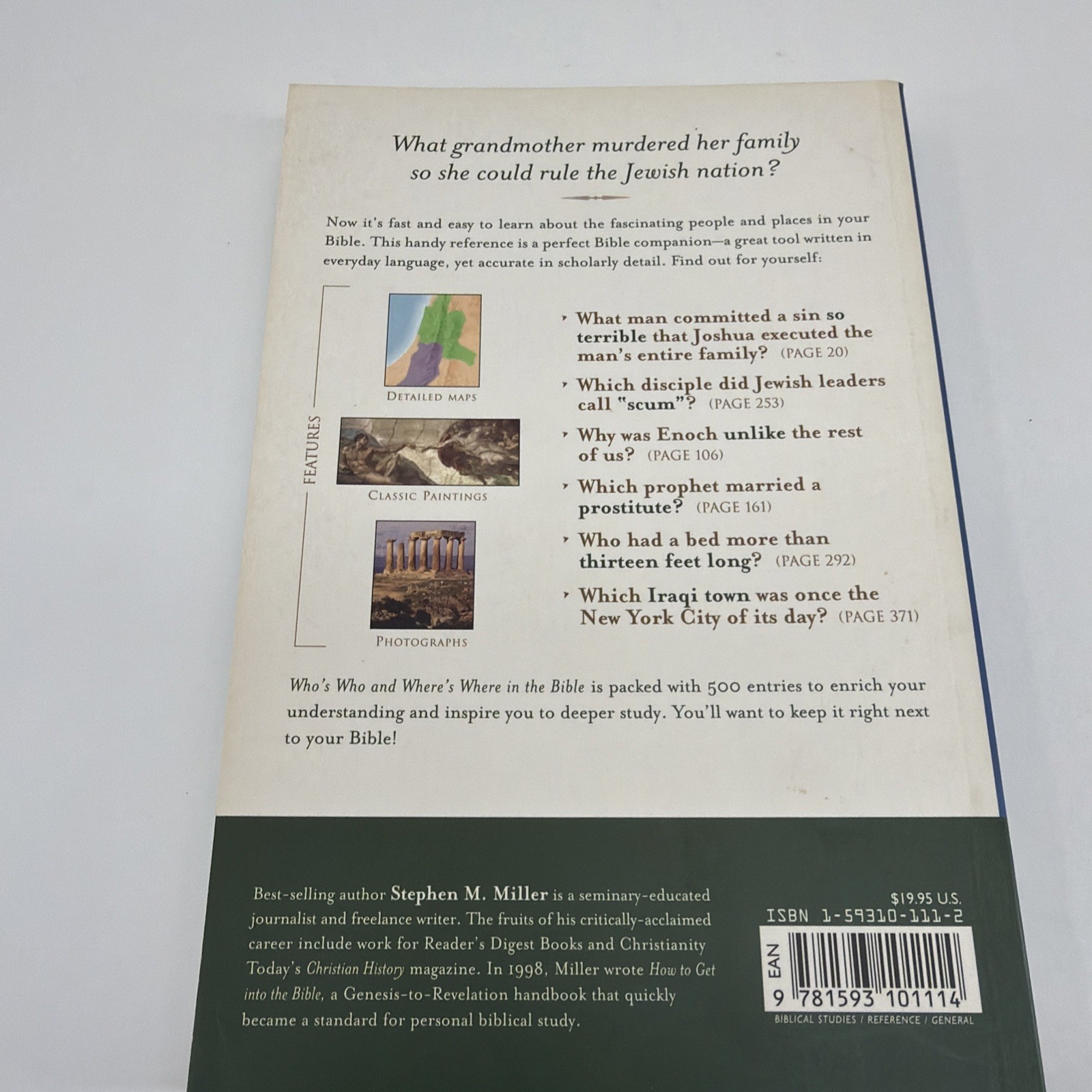 Who’s Who and Where’s Where in the Bible – Stephen M. Miller