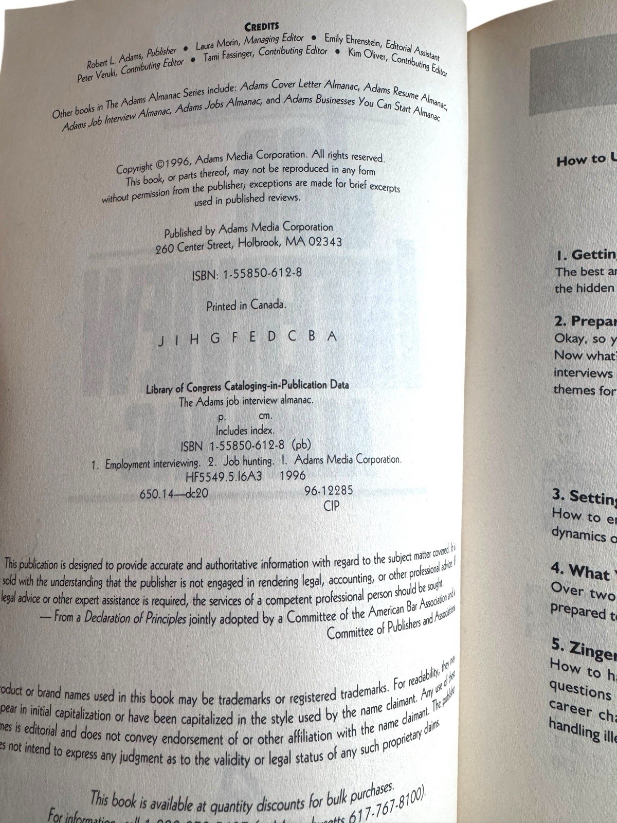 Adams Resume Almanac Paperback Jobs Cover Letters Careers Employ