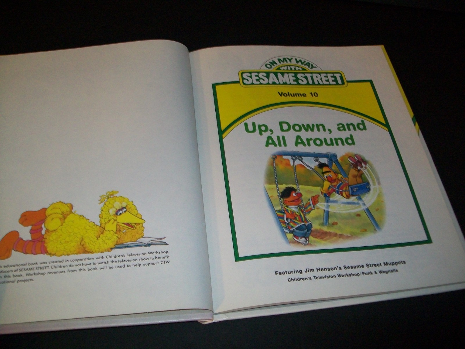 Vintage Sesame Street Books On My Way, Grover, Big Bird 1989 Lot of 6