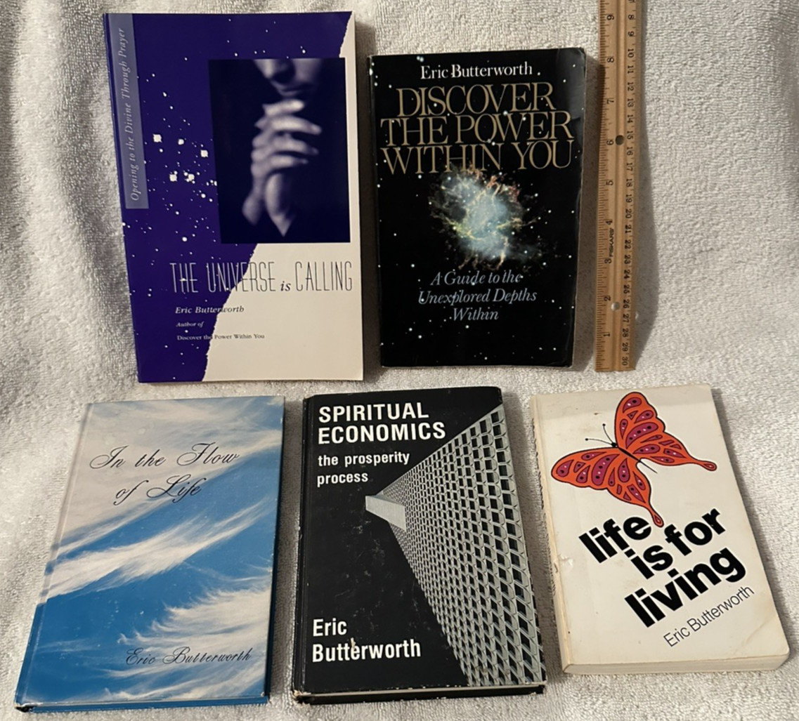 Lot of 5 Eric Butterworth Vintage Books Read Description