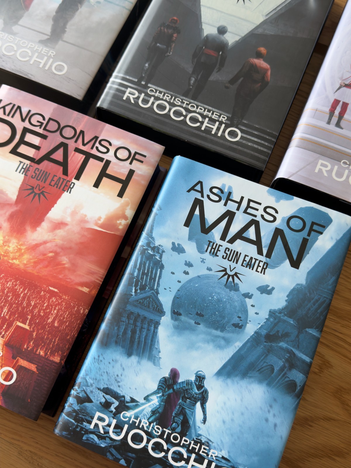 The Sun Eater Series SIGNED by Christopher Ruocchio Broken Binding Hardcovers