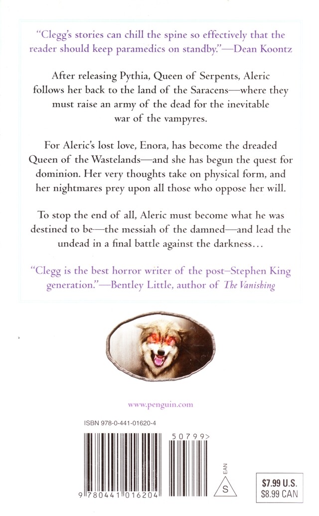 The Queen Of Wolves By Douglas Clegg (Vampyricon Trilogy) 2008 Paperback