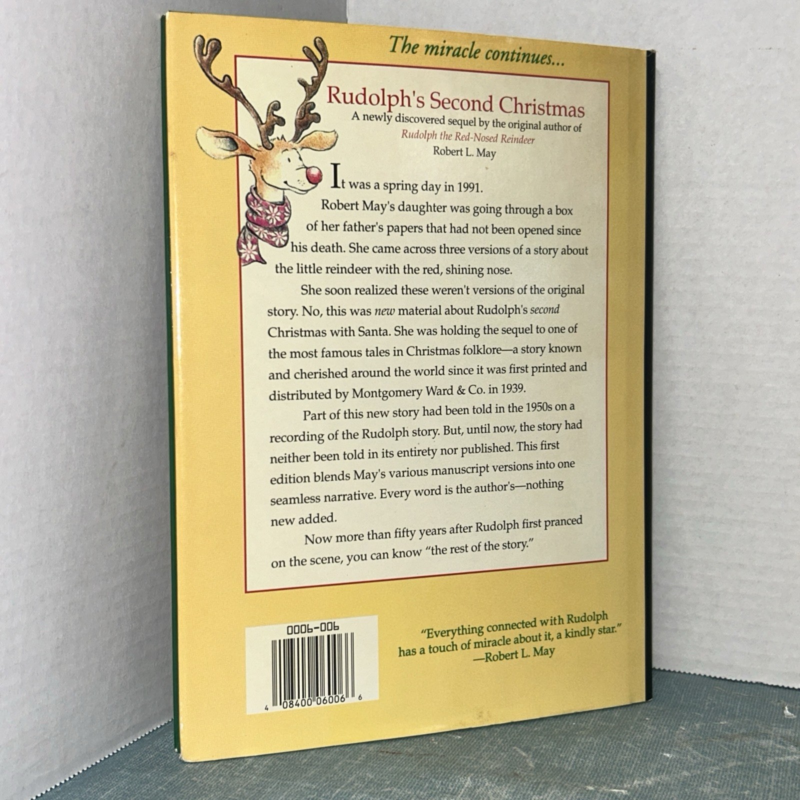 Applewood Bks.: Rudolph’s Second Christmas by Michael Emberley (1992, Hardcover)