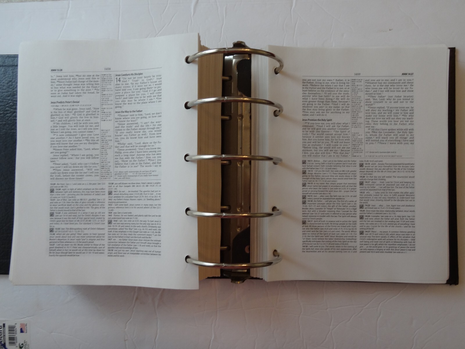 Loose Leaf Zondervan NIV Study Bible Fully Revised Hendrickson – Huge Bible