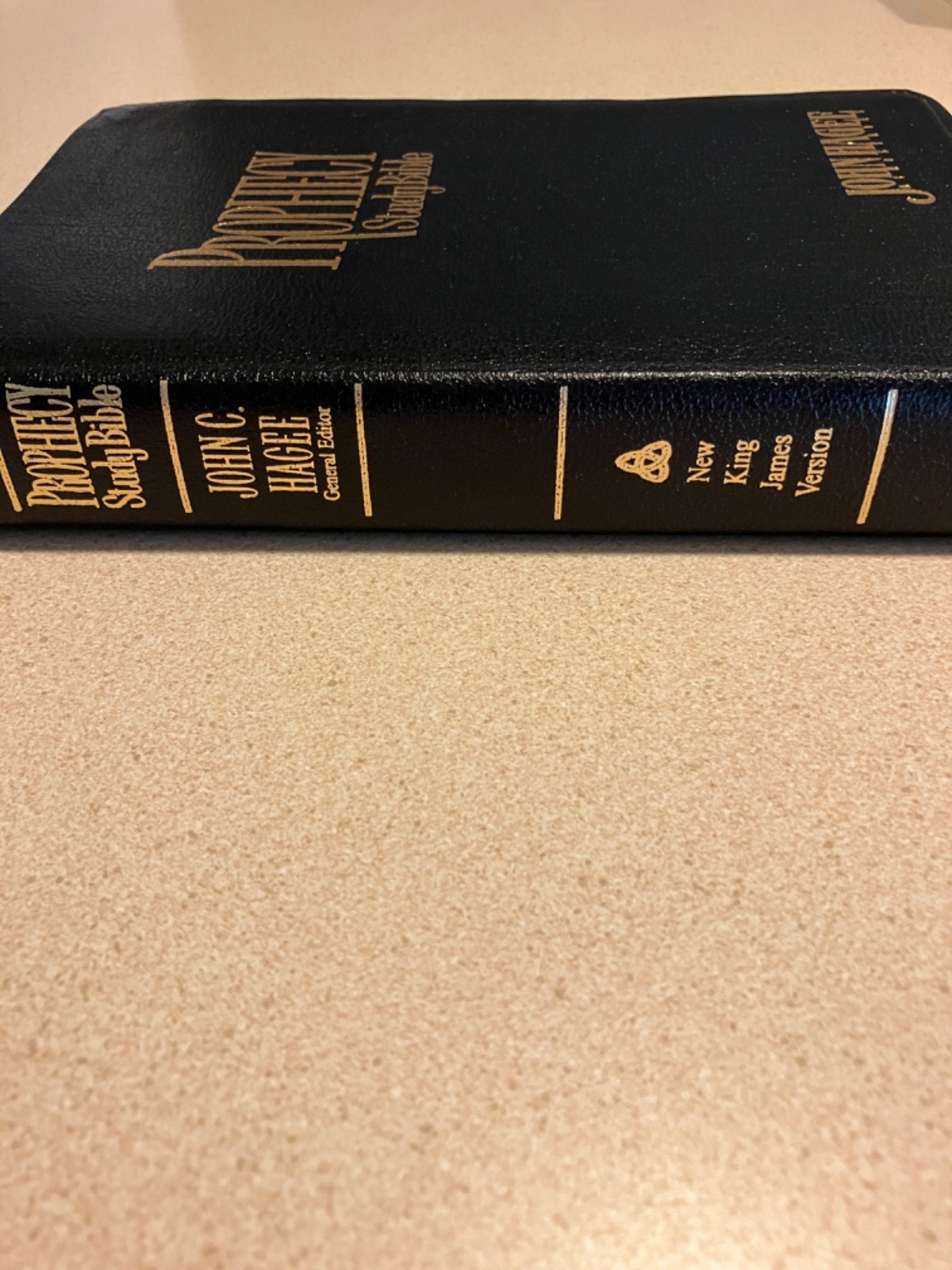 Prophecy Study Bible John Hagee NKJV 1997 Black Bonded Leather