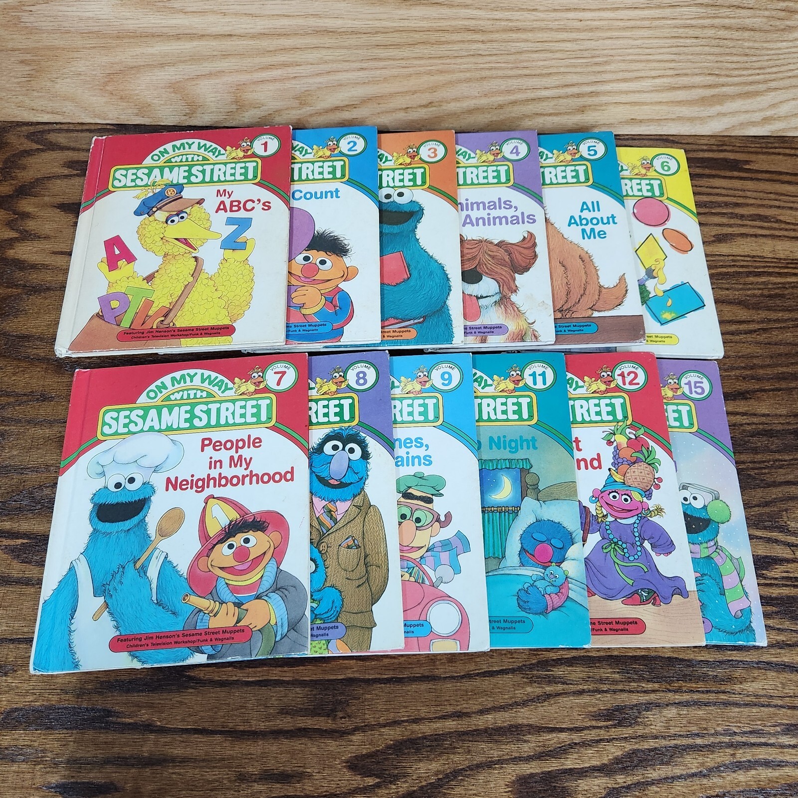 READ Vintage 1989 On My Way With Sesame Street Learning Kids Vol. 1-9 11 12 15