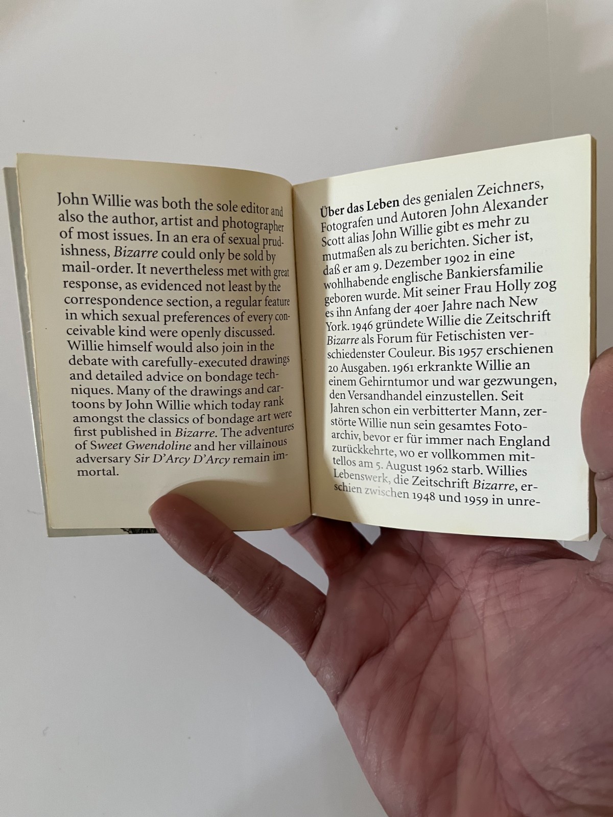 John Willie’s Bizarre [Amuse-gueule]. Taschen Mini-Book. 1996.