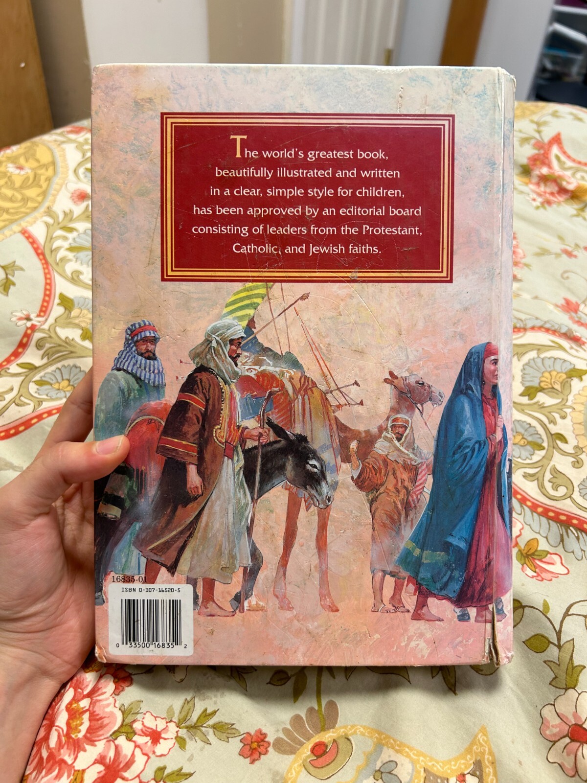 The Golden Children’s Bible Illustrated 510 Pages Hardcover Vintage Book