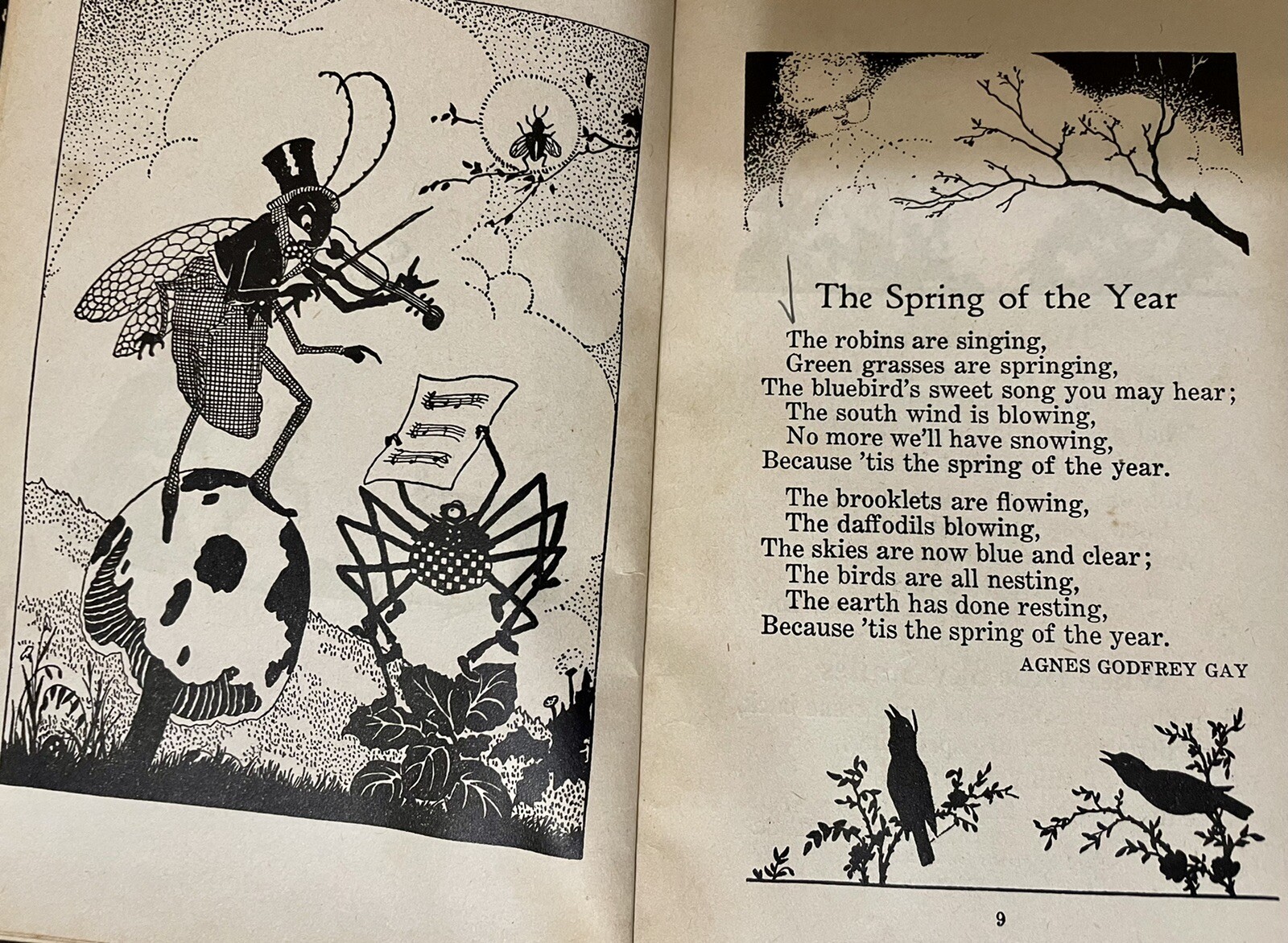 VTG POEMS FOR THE VERY YOUNG CHILD COMPLILED BY DOLORES KNIPPEL, 1932 HARDCOVER