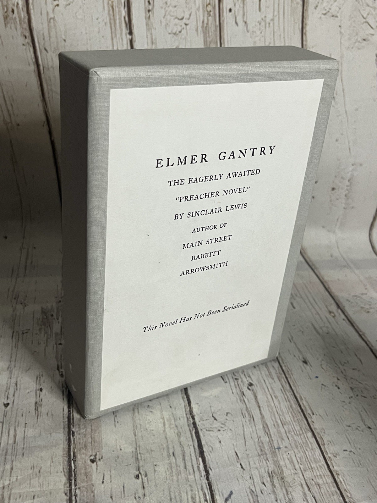 Elmer Gantry – Sinclair Lewis – 1927 Novel – First Edition Library Facsimile HC