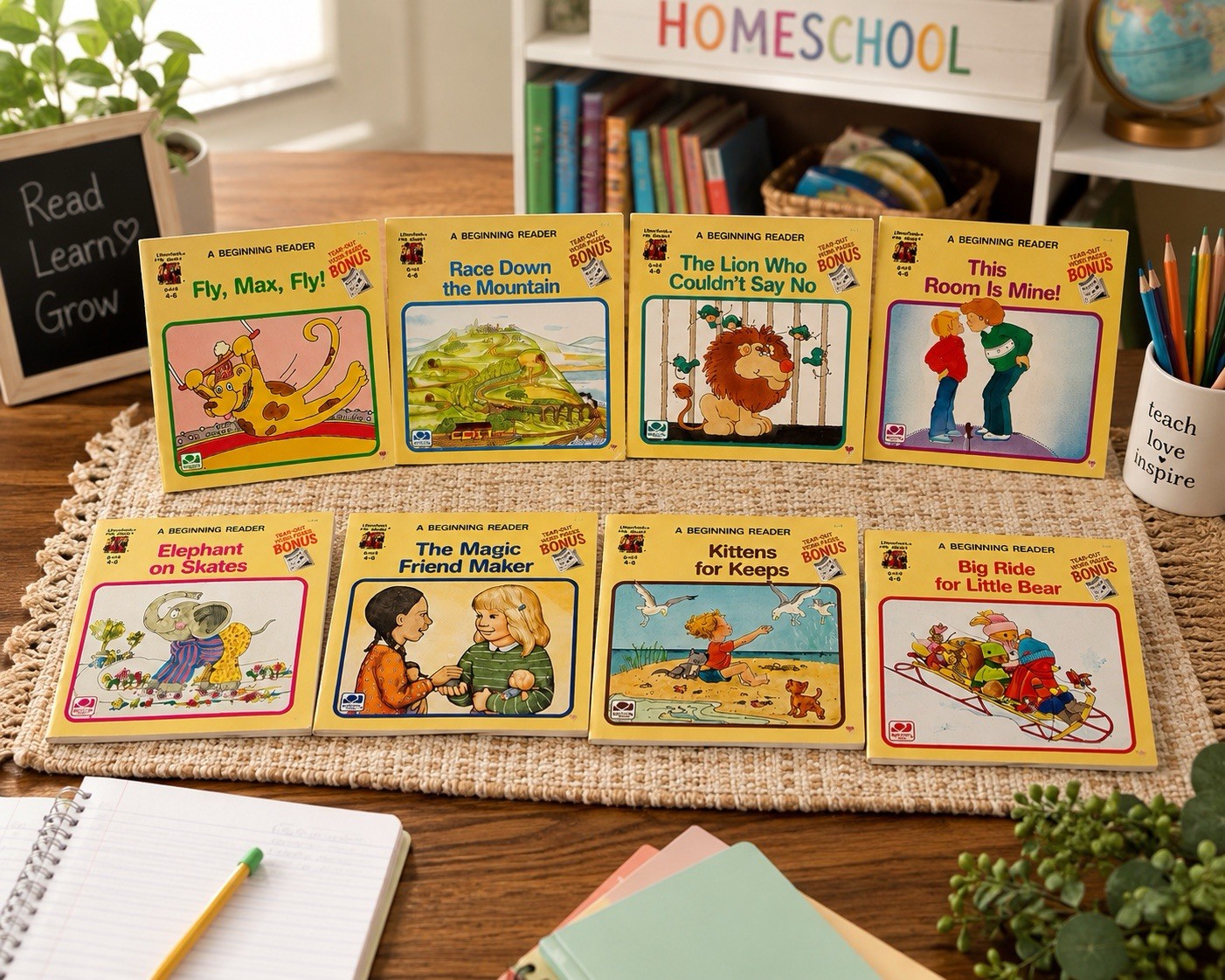 HOMESCHOOL ALERT- Vintage Modern Curriculum Press FULL 8 Book Set-Workbook Pages