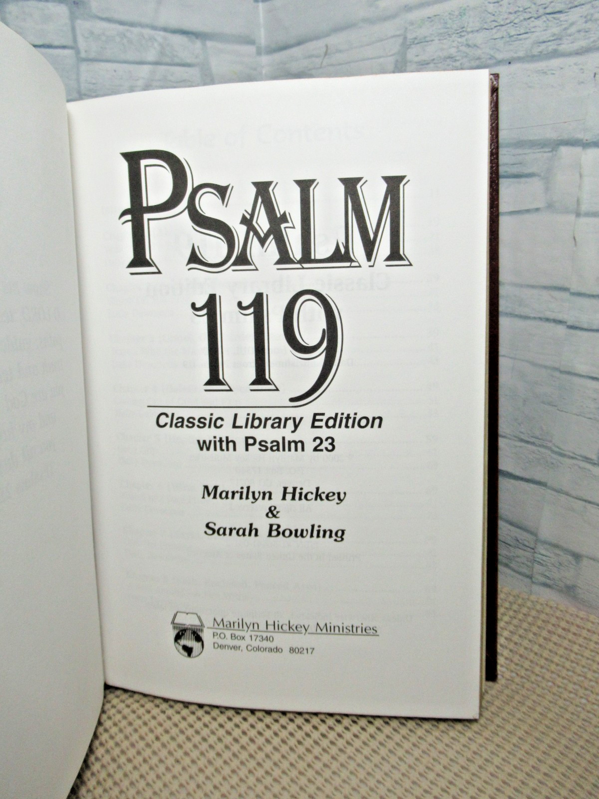 Psalm 119 / Classic Library Edition with Psalm 23 / by Marilyn Hickey…/ 2000