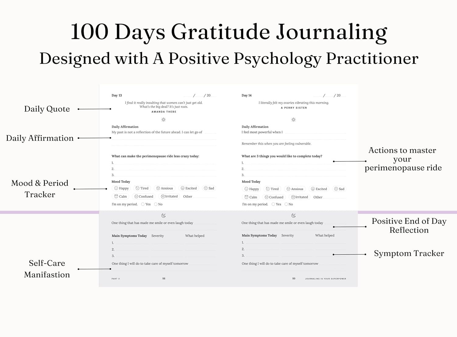The Perry Menopause Journal Guided Perimenopause and Wellness Tracker