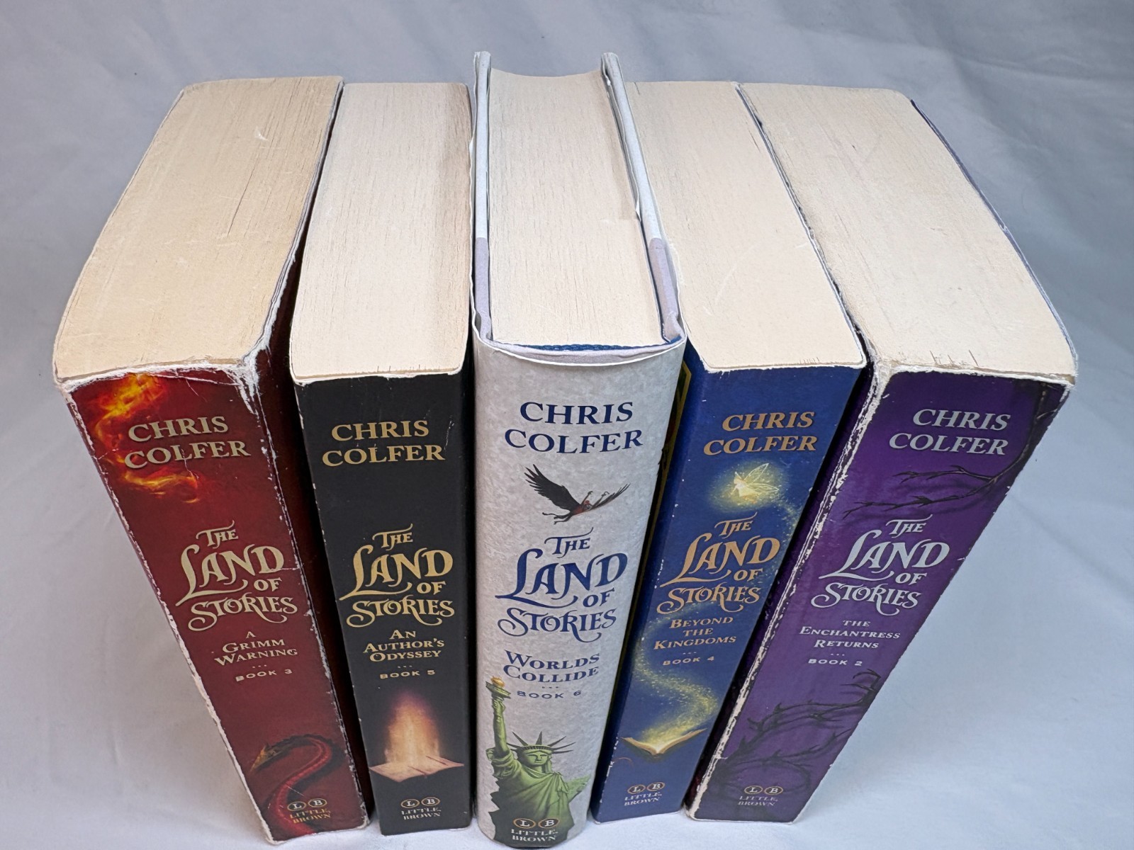 Mixed Lot Of 5 Land Of Stories Chris Colfer Soft & Hardcover Books 2 3 4 5 6