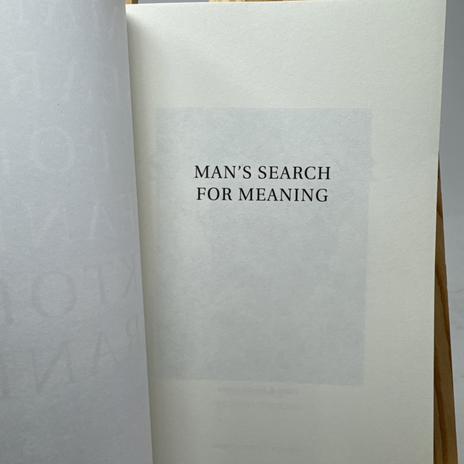 Viktor E. Frankl Man’s Search for Meaning Holocaust PB