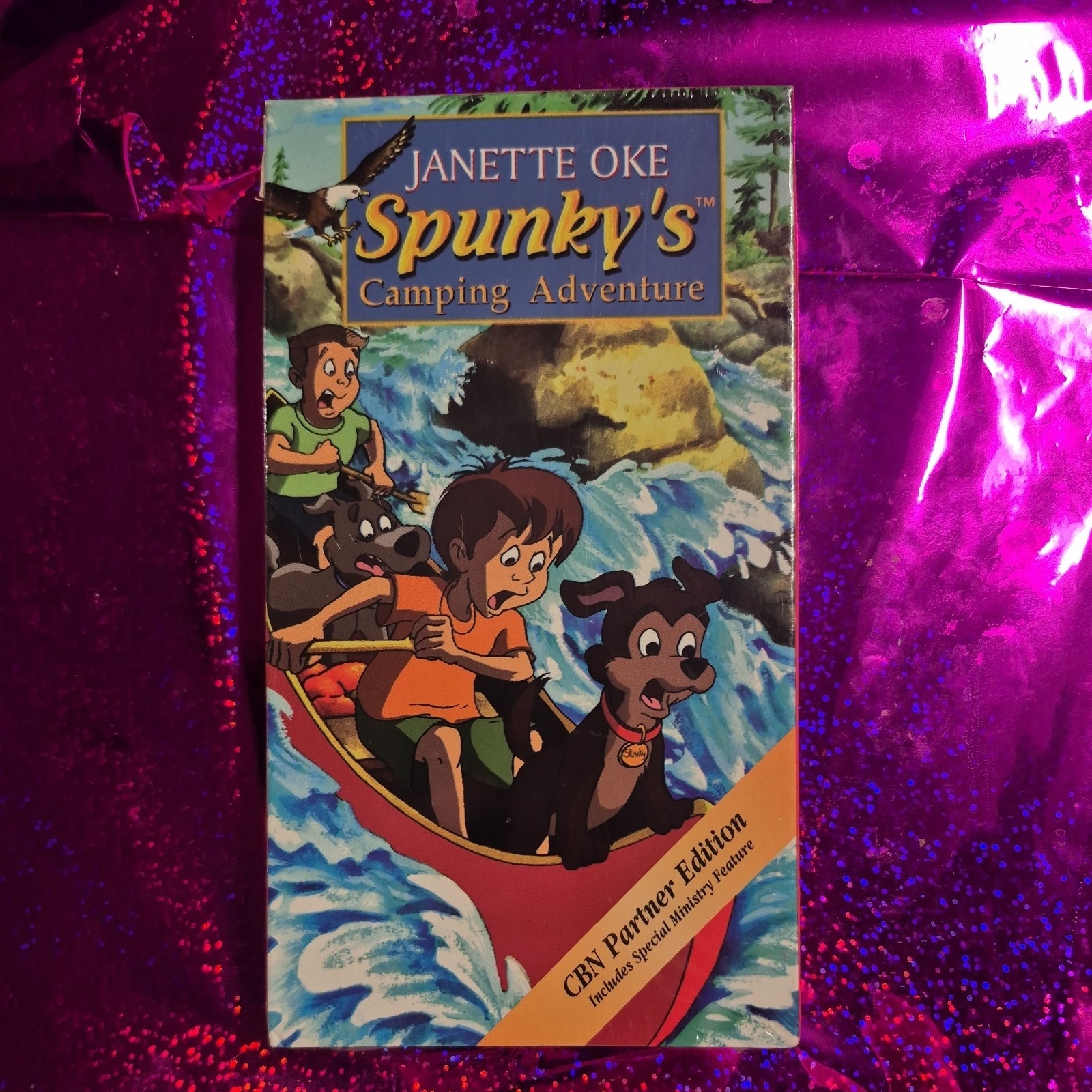 Spunky’s Camping Adventure Janette Oke VHS sealed CBN Partner Edition