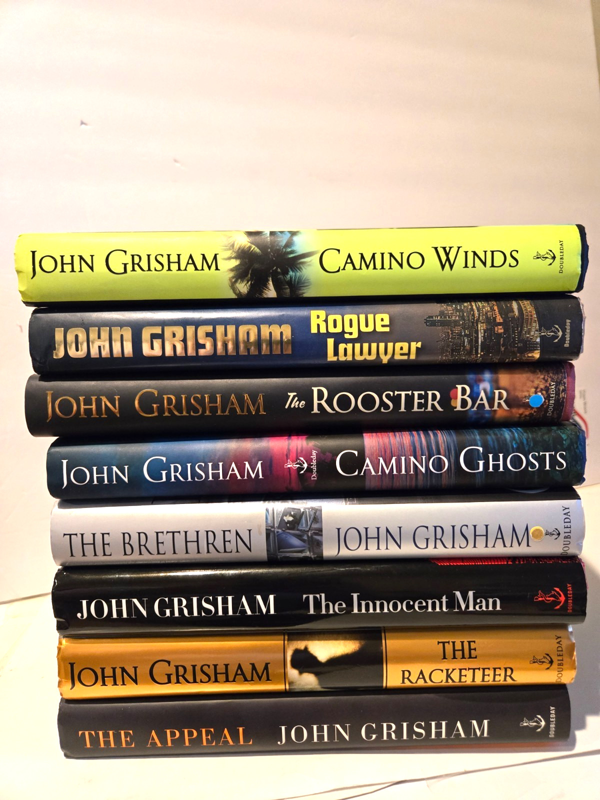 Lot of 8 John Grisham Hardcover Books Legal Thriller Fiction- 1st Edition