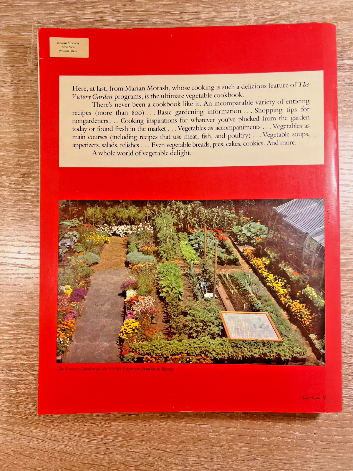 The Victory Garden Cookbook Marian Morash Paperback Book 1984 Vintage Cooking