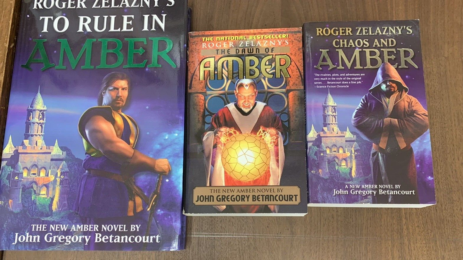 Mixed lot of 3 Amber Books PBs 2003 & 2004 & HC 2004 1st/1st John Betancourt