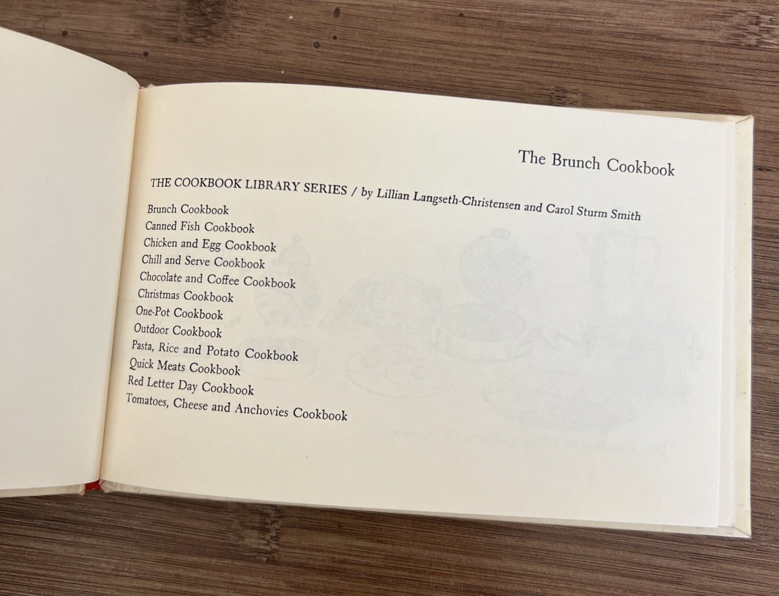 The Brunch Cookbook Lillian Langseth Christensen and Carol Sturm Smith 1968 MCM