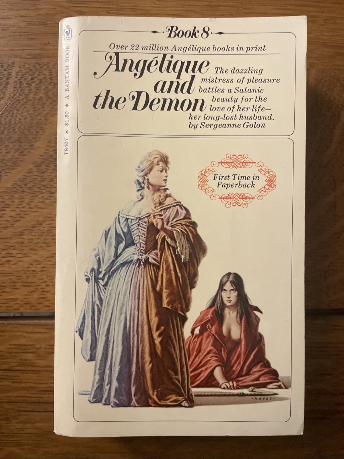 Sergeanne Golon: Angelique And The Demon Pbk Bantam 1975 1st Print VG