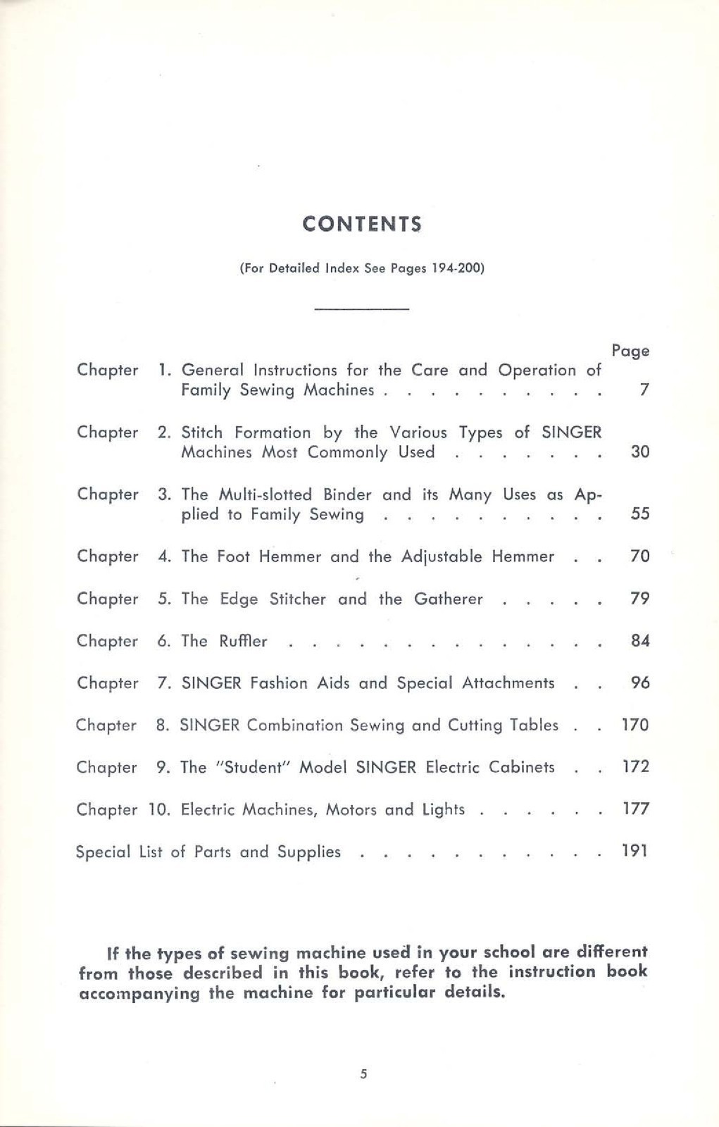SINGER Teacher’s Textbook of Machine Sewing Manual – COIL BOUND – TOUGH COVERING